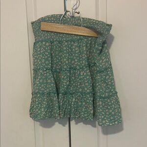American Eagle Outfitters Teal Floral Mini Skirt